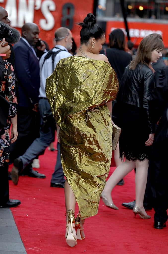 Rihanna's Gold Dress at Ocean's 8 Premiere in London