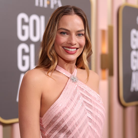 Margot Robbie's Pink Chanel Dress at the 2023 Golden Globes