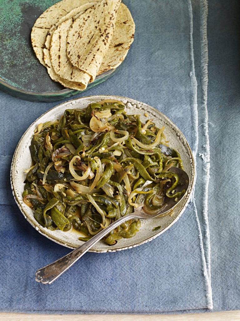 Roasted Poblano Chiles with Onion (Rajas)