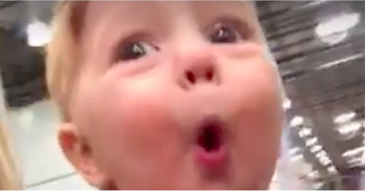 Baby Seeing Christmas Decorations For the First Time POPSUGAR Family