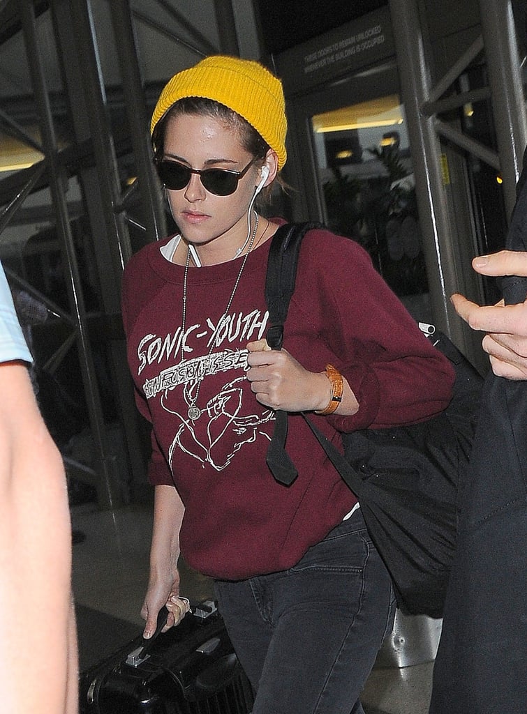 Kristen Stewart Carrying Her Luggage at LAX