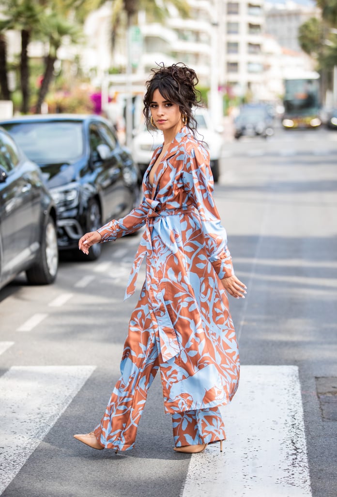 Camila Cabello Blue and Brown Outfit at Cannes Lions 2019