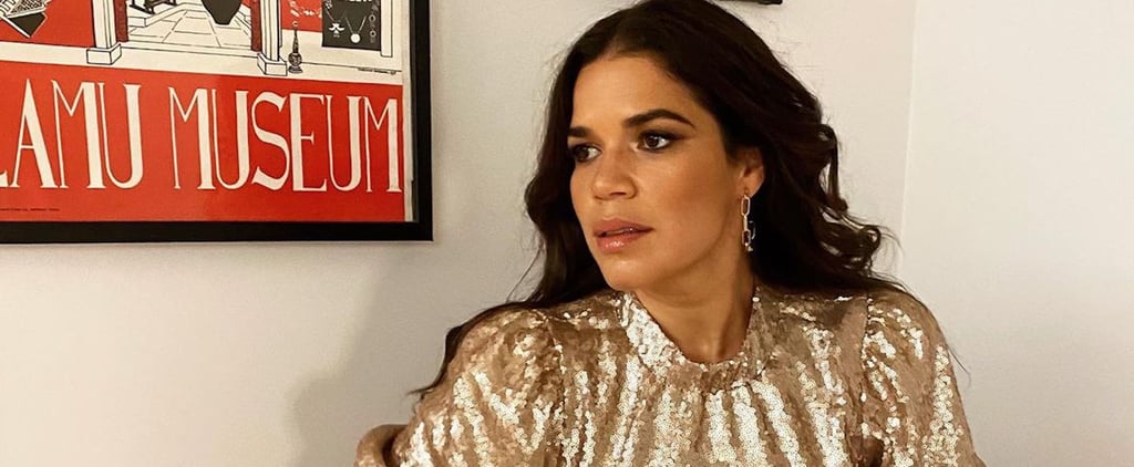 America Ferrera Put on a Gold Sequin Dress – and Heels! — to Encourage Us to Vote