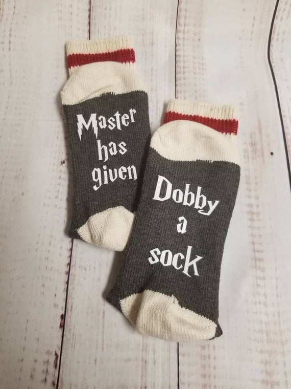 "Master Has Given Dobby a Sock" Socks