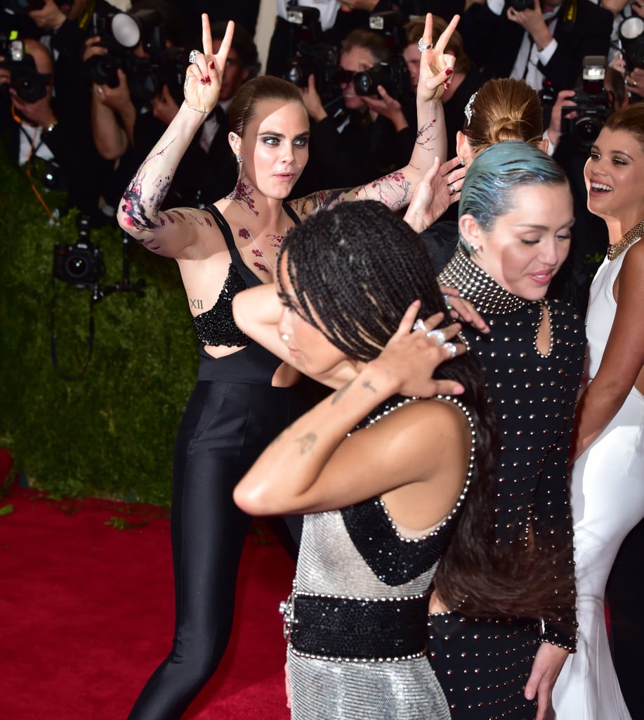 Models at the 2015 Met Gala