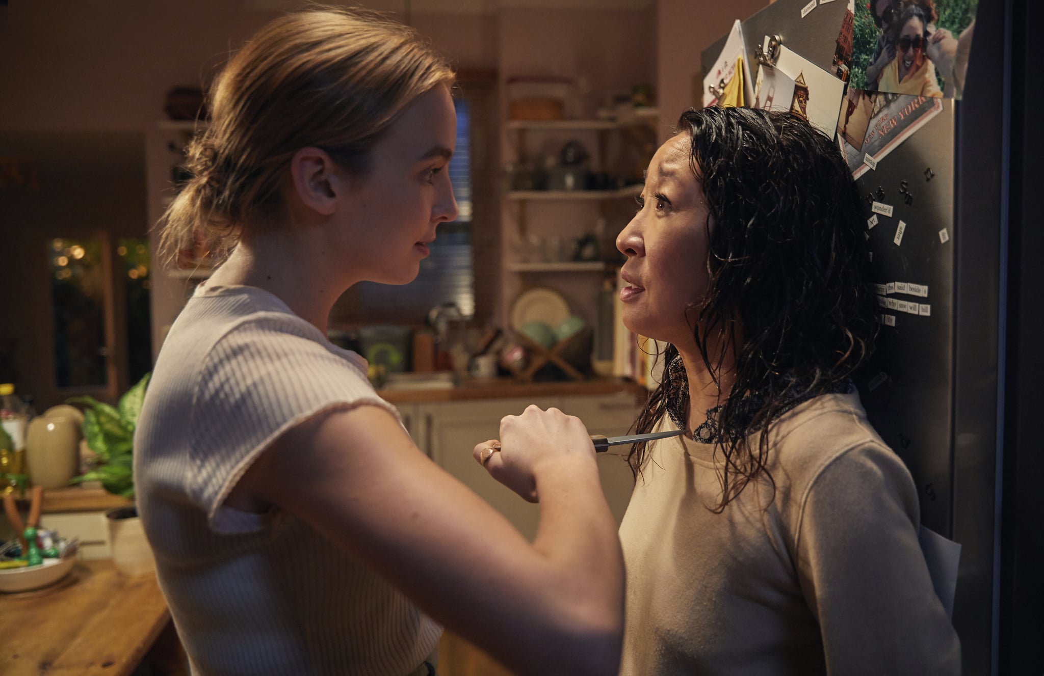 Villanelle (Jodie Comer) and Eve (Sandra Oh)