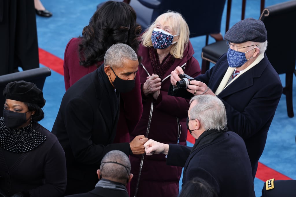 Barack Obama and Sen. Dick Durbin Fist-Bumping