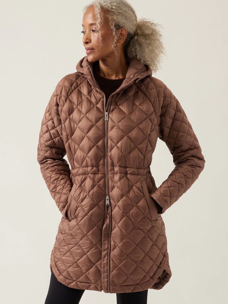 Looks Good from the Back: Review: Athleta Whisper Featherless Jacket.