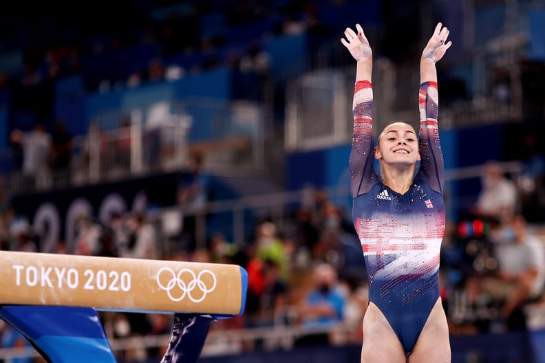 Great Britain's Jennifer Gadirova at the Tokyo Olympics Women's Gymnastics All-Around Final