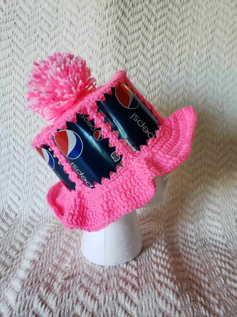 Pepsi Handmade Crochet Soda Can Hat