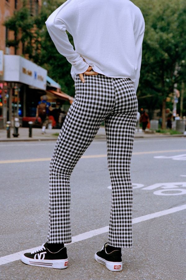 White Tight Flare Pants