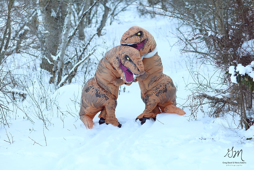 T-Rex Engagement Photo Shoot