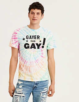 AE Tie-Dye Pride T-Shirt, Multi