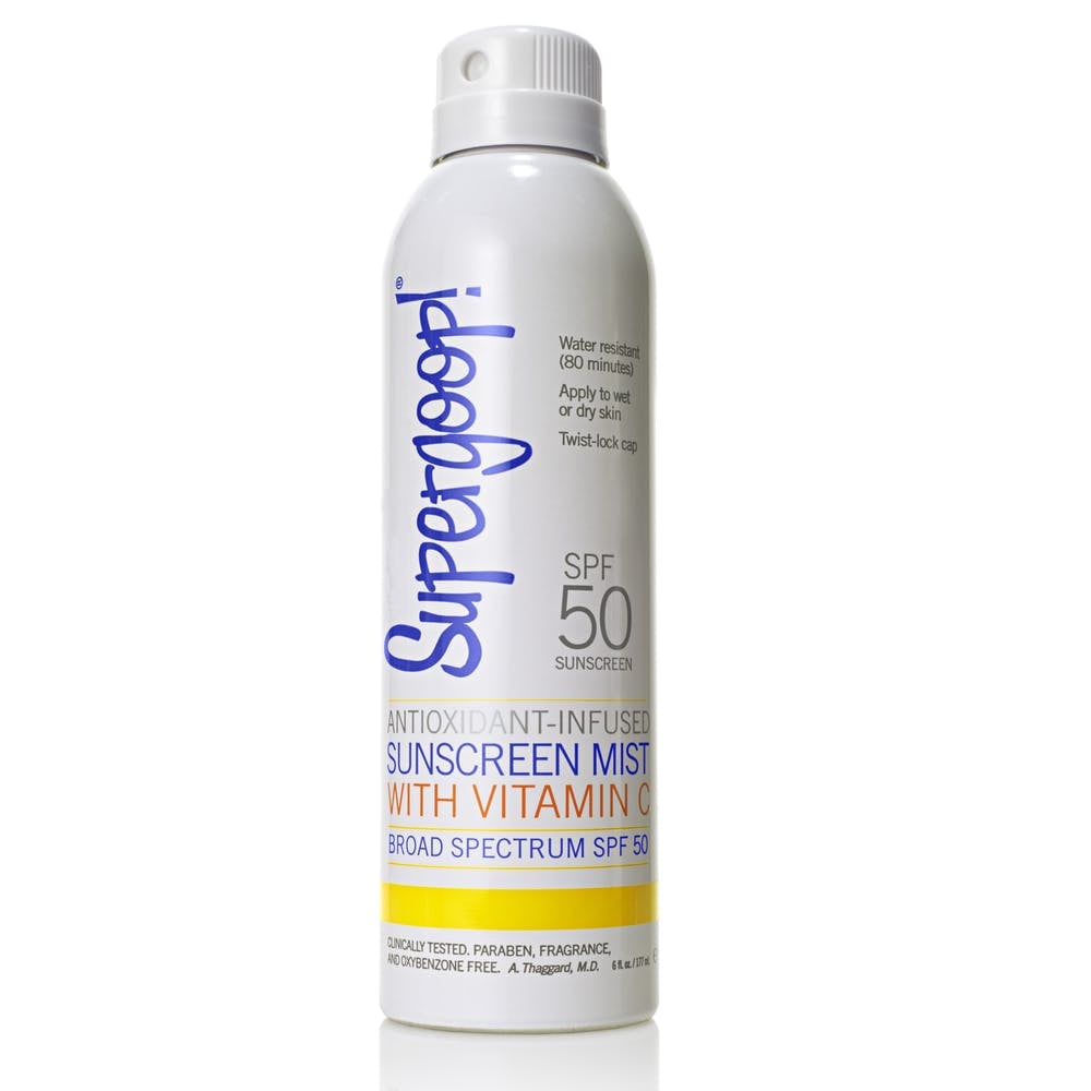 Supergoop Antioxidant-Infused Sunscreen Mist With Vitamin C SPF 50