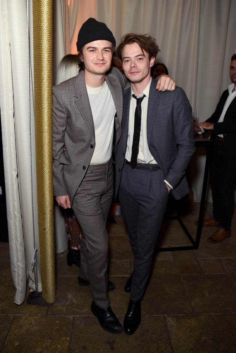 Joe Keery and Charlie Heaton at EW's 2020 SAG Awards Preparty