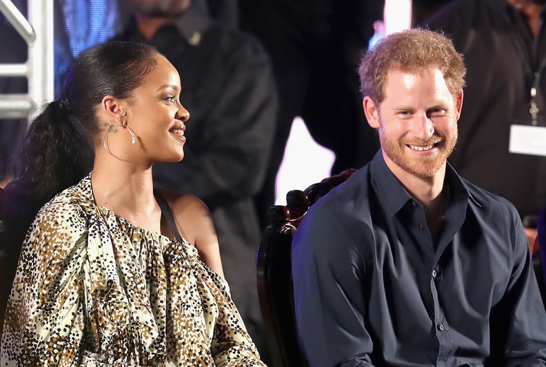 BRIDGETOWN, BARBADOS - NOVEMBER 30:  Prince Harry and singer Rihanna attend a Golden Anniversary Spectacular Mega Concert at the Kensington Oval Cricket Ground on day 10 of an official visit to the Caribbean on November 30, 2016 in  Bridgetown, Barbados. 