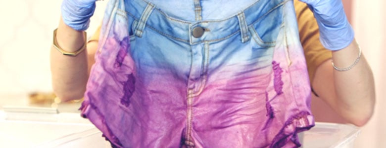 How to Dip-Dye Shorts