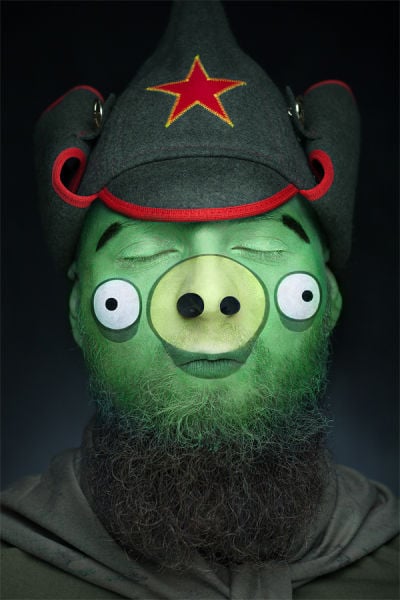 Angry Birds Pop Culture Makeup Transformations Popsugar Beauty