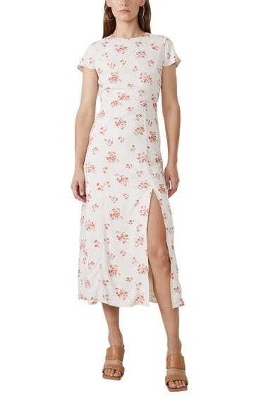 Bardot Floral Sheath Midi Dress 