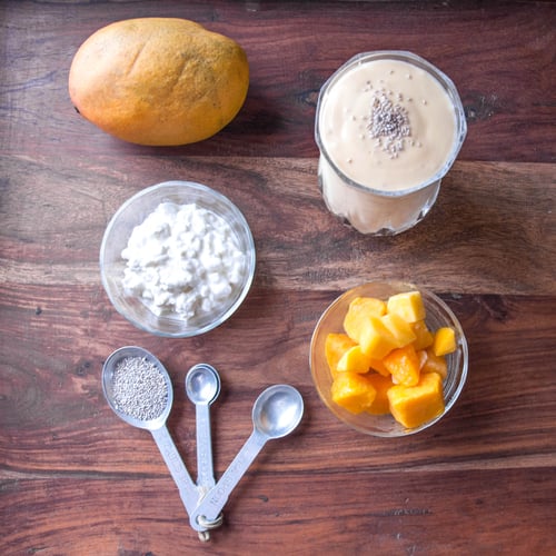 Easy Mango Protein Smoothie POPSUGAR Fitness