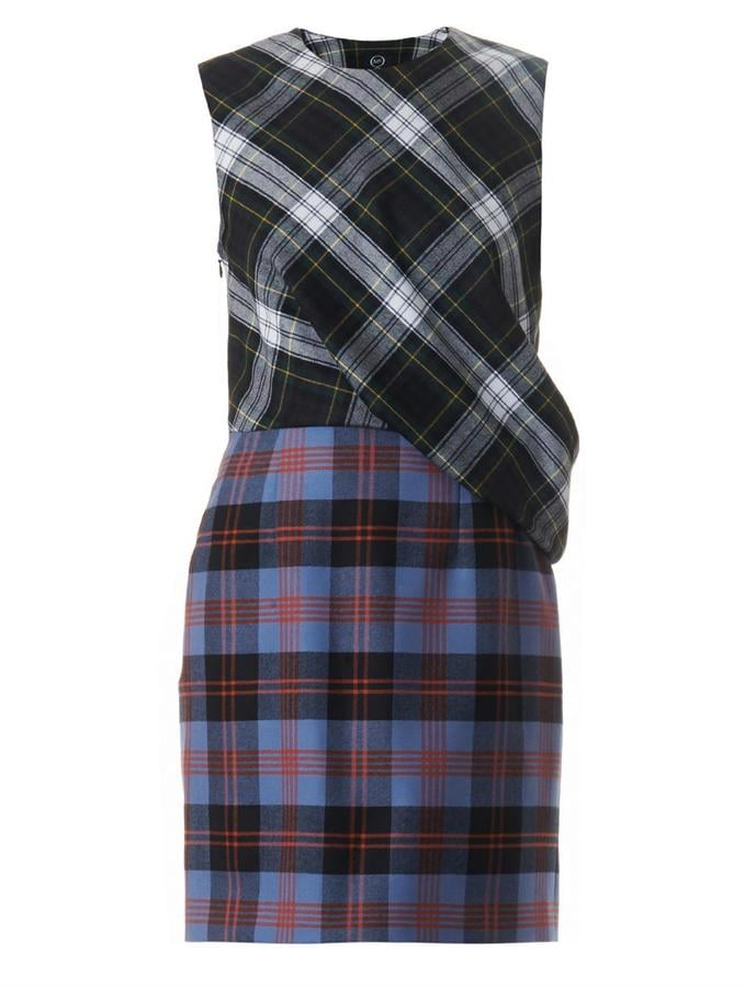 McQ Alexander McQueen Multi-Plaid Tartan Dress