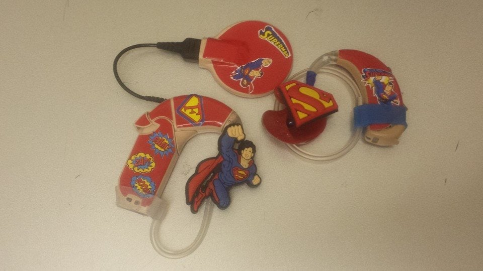 Mom Creates Superhero Hearing Aids For Son