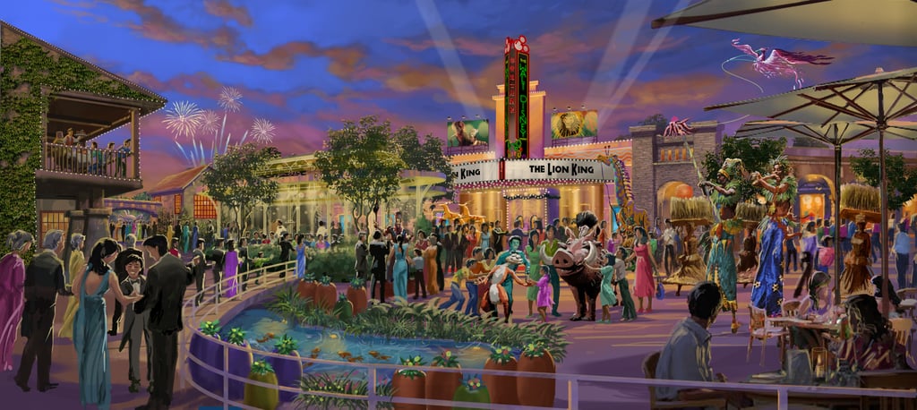 Disneytown's Broadway Plaza Rendering