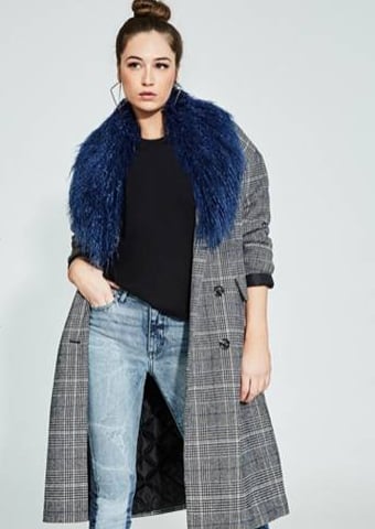 Nieve Plaid Coat