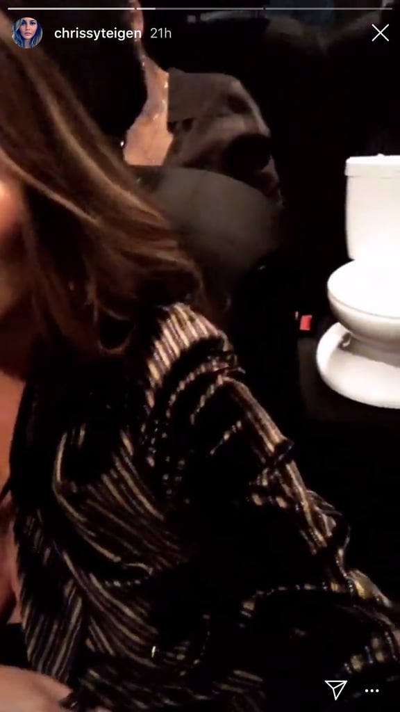 Chrissy Teigen Carries Potty Training Toilet on Tour