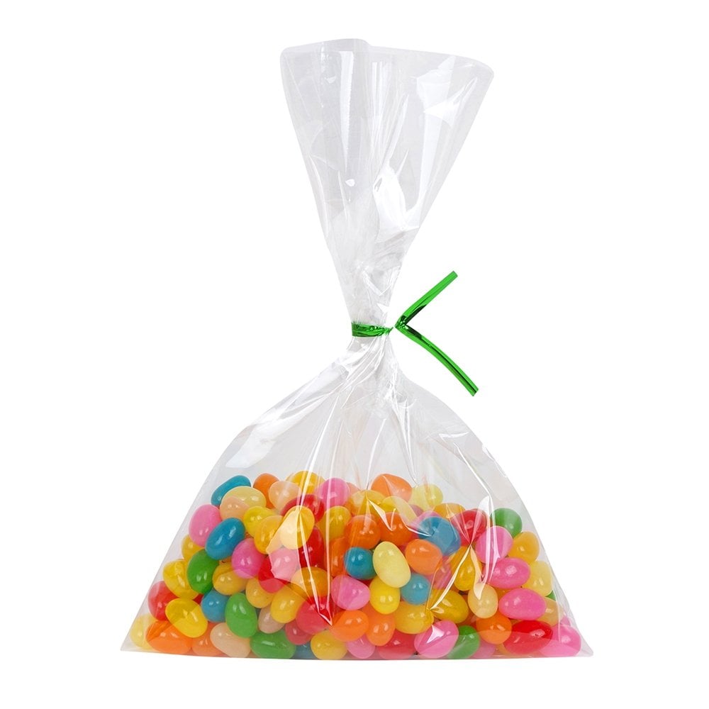 Clear Treat Bags With Multicolored Twists