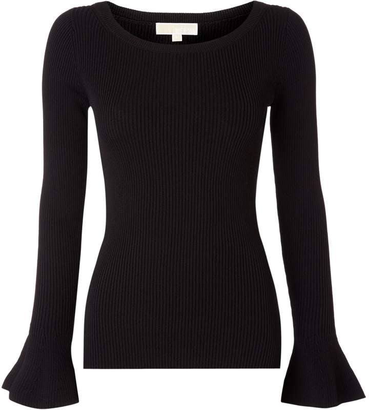 Michael Kors Boatneck Bell Sleeve Sweater