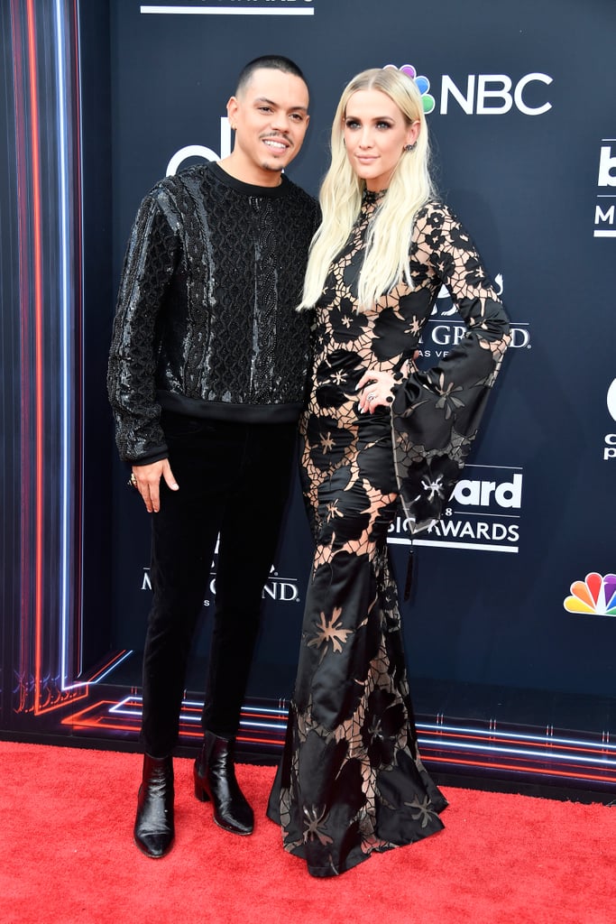 Ashlee Simpson and Evan Ross at 2018 Billboard Music Awards