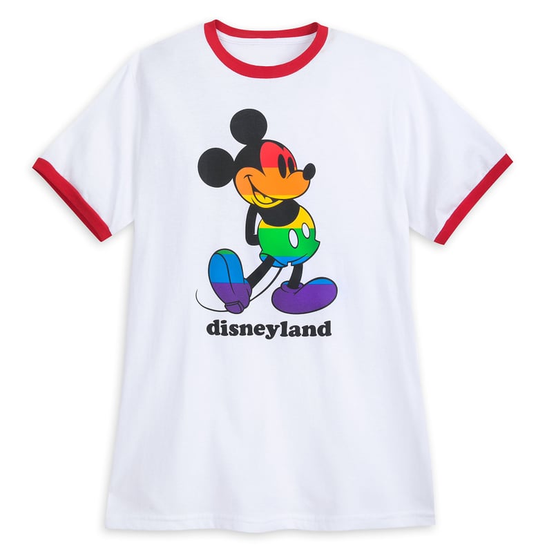 Rainbow Disney Collection Mickey Mouse Ringer T-Shirt For Adults — Disneyland