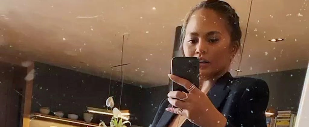 Chrissy Teigen's Version of "Pregnancy Athleisure" Is Obviously Pretty Darn Sexy