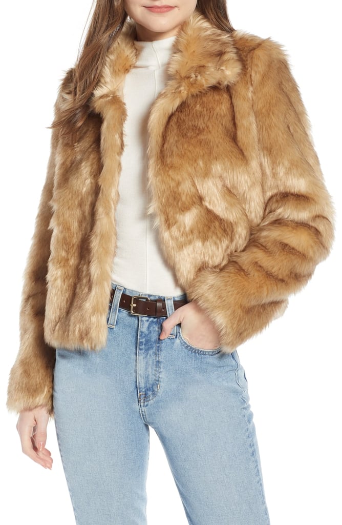 faux-fur coat