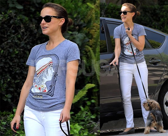 Photos of Natalie Portman and Her Dog in LA | POPSUGAR ...