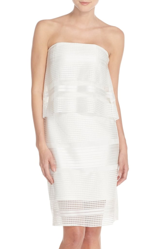 Elliatt 'Crested' Strapless Lace Popover Dress ($118)