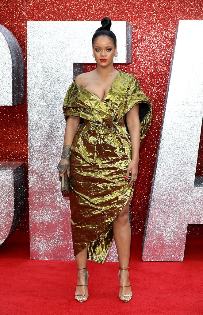 Rihanna's Gold Dress at Ocean's 8 Premiere in London