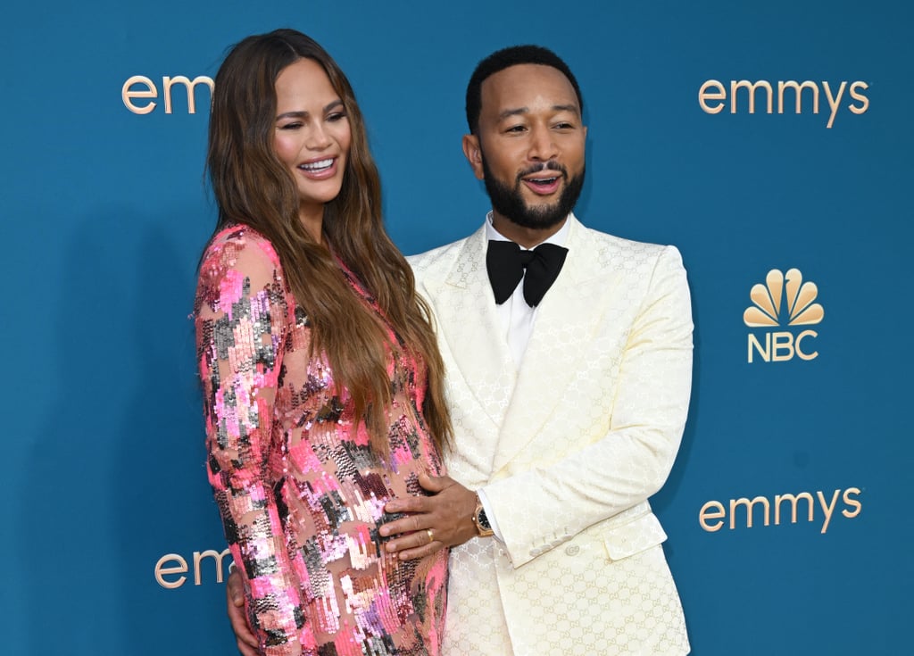 Chrissy Teigen and John Legend at the 2022 Emmys