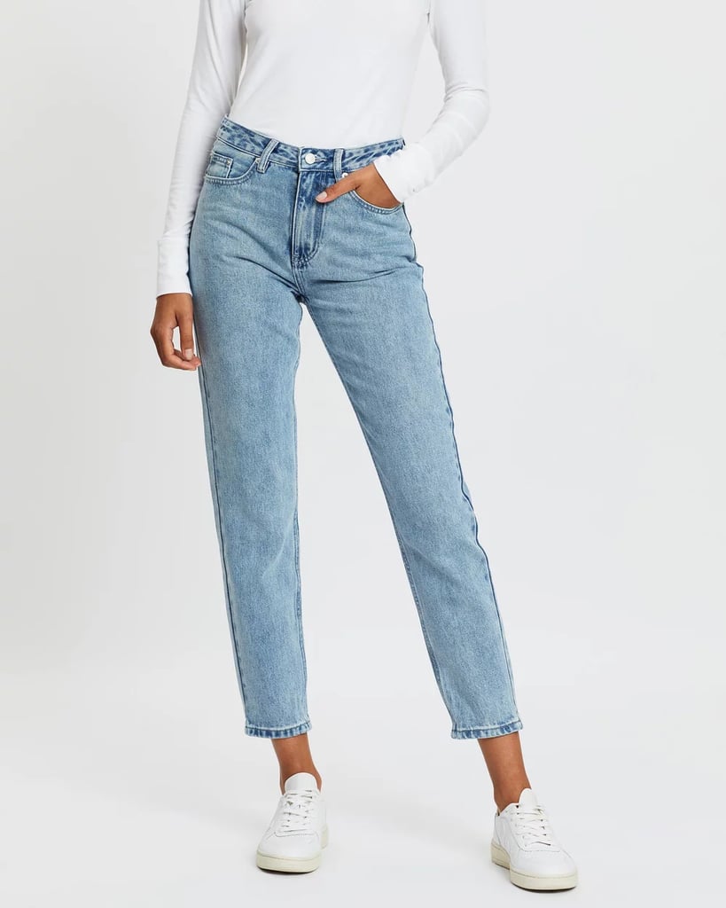 assembly label high waist rigid jeans