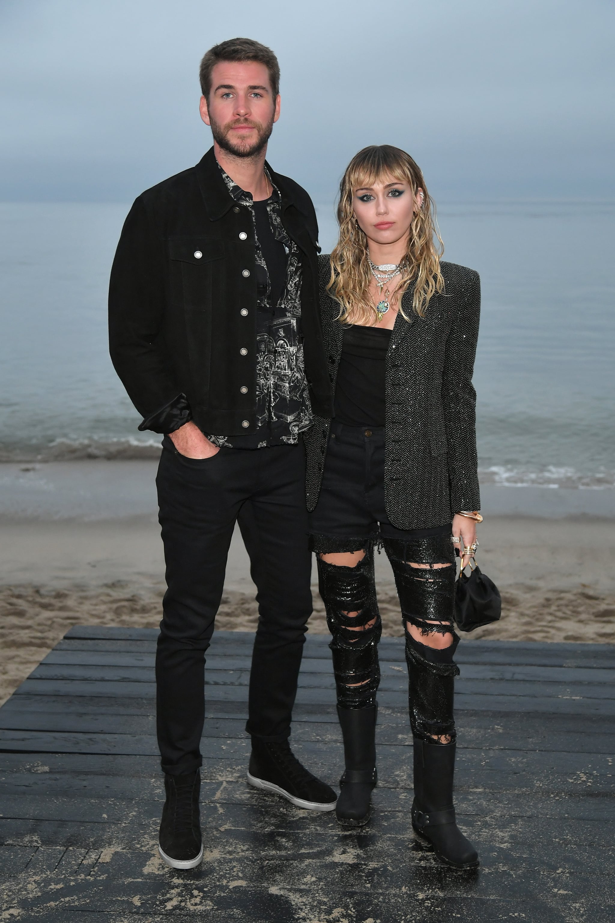 Miley Cyrus And Liam Hemsworth S Outfits At Saint Laurent Popsugar Fashion She admits not having had the best training equipment, but always stayed positive. miley cyrus and liam hemsworth s