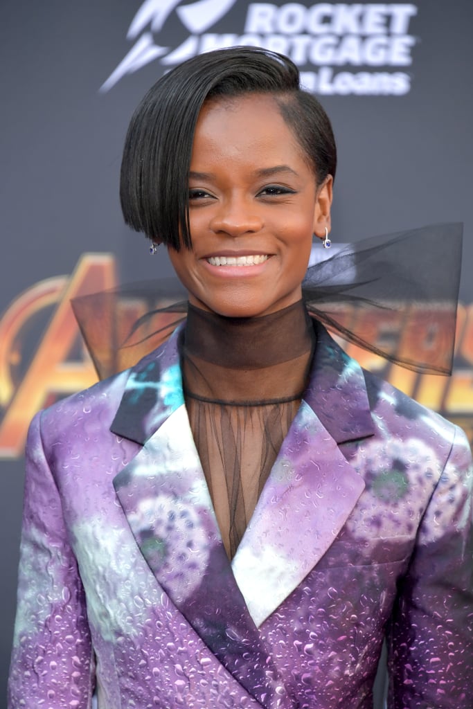 Letitia Wright's Purple Prada Suit