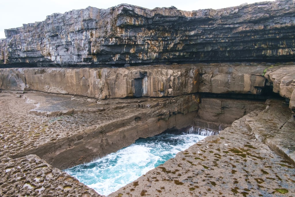 While on the island, make sure to check out things like the Heritage Centre, the Fort of Aongus, The Worm Hole, which is a completely natural rectangular shaped pool on the southern coast of the island (pictured), and the many beaches. Just be warned: even on a really hot day, the water is probably going to be freezing! Oh, and if you want to swim in The Worm Hole, make sure the water is calm and you have a friend with you (it's really hard to get out of the hole!).