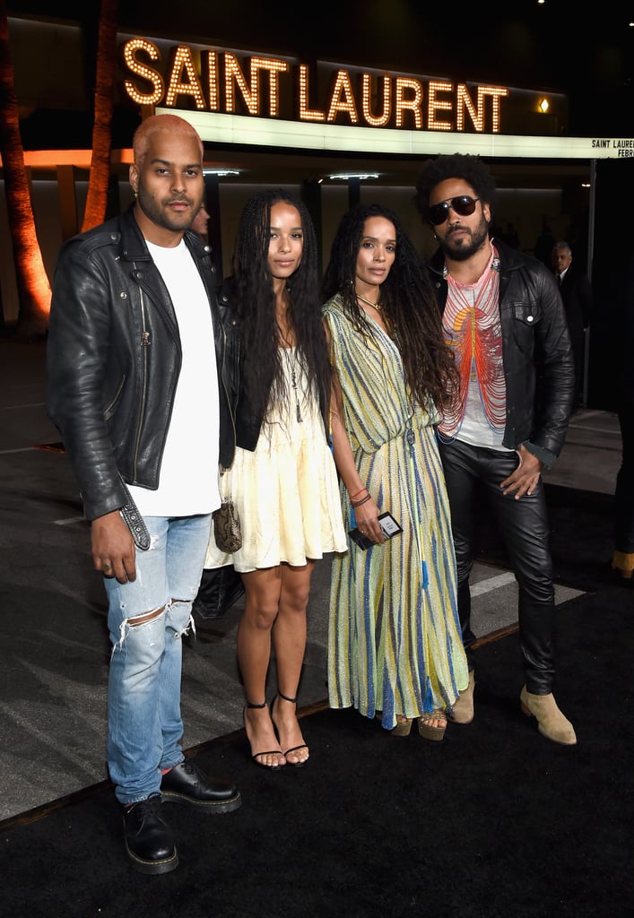 Pictured: Lenny Kravitz, Lisa Bonet, Zoë Kravitz, and Twin Shadow