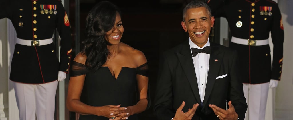 Michelle Obama's Black Dress at State Dinner