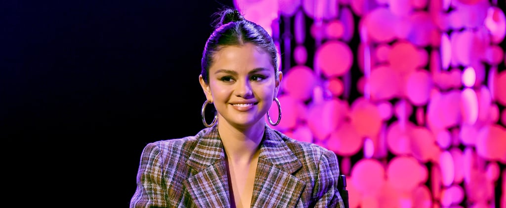 Selena Gomez Clueless-Inspired Plaid Blazer at Album Release
