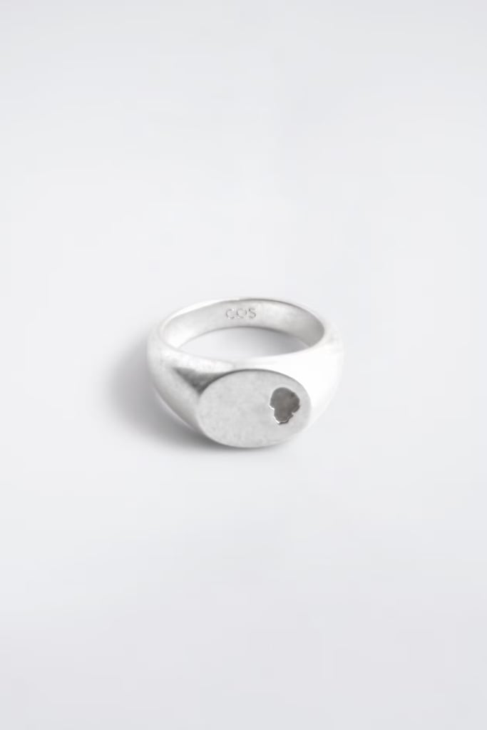 COS Indented Signet ring