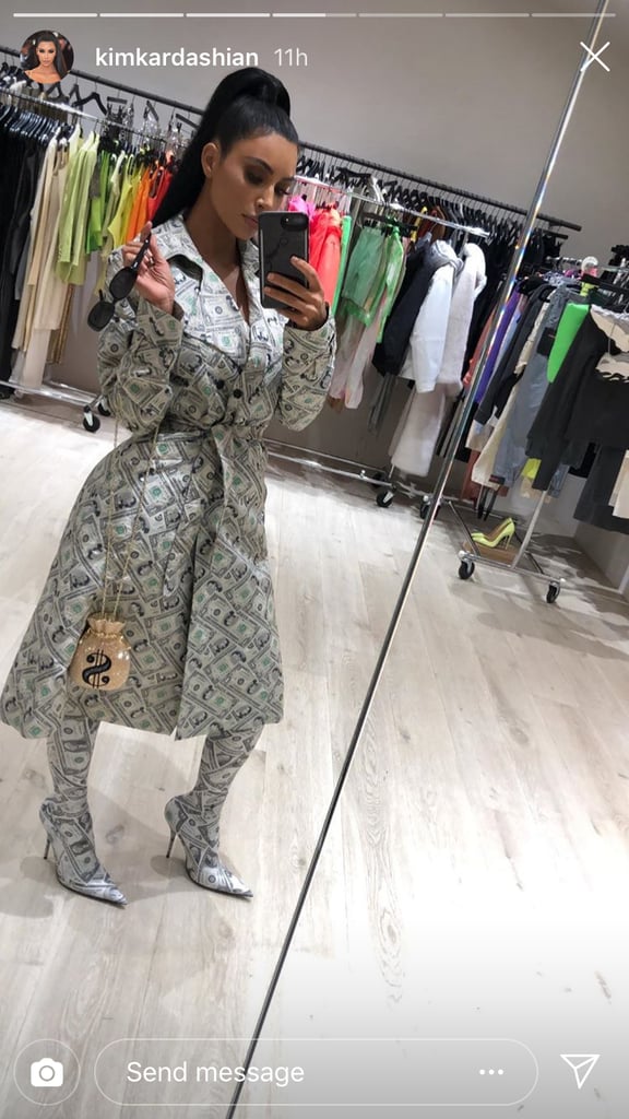 Kim Kardashian Money Outfit by Jeremy Scott 2018