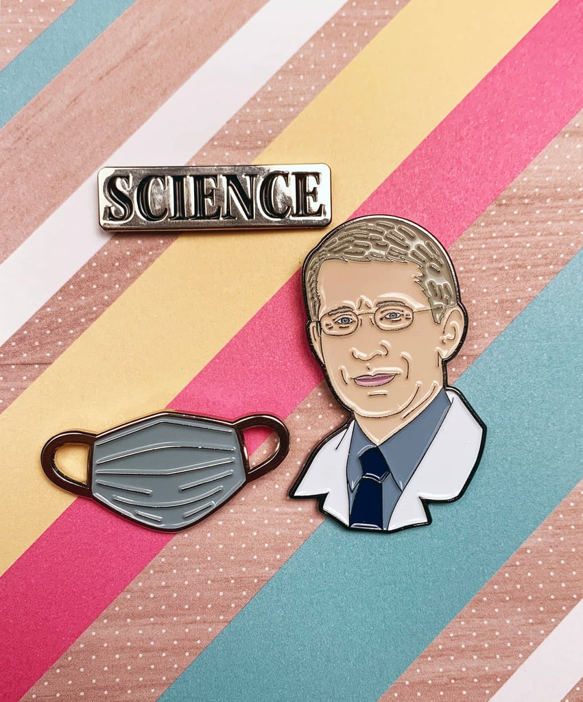 Dr. Fauci and Mask Enamel Pin
