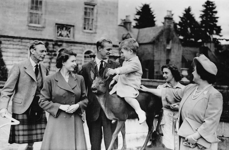 King George Vl, Princess Elizabeth, Prince Philip, Prince Charles, Princess Margaret, and Queen Elizabeth